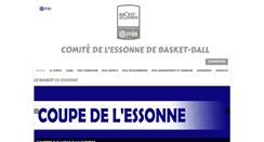 Desktop Screenshot of basket-essonne.fr
